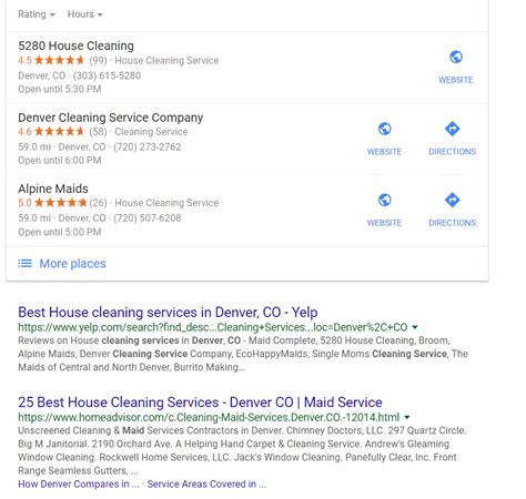 home cleaning service reviews.